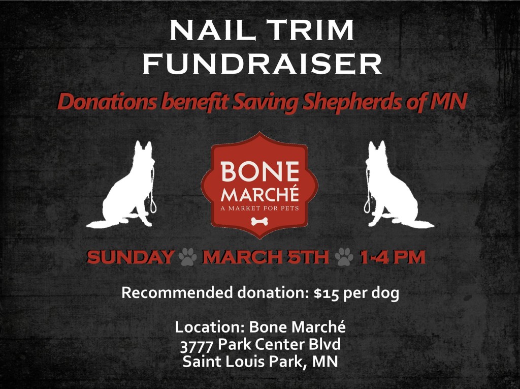 Nail Trim Fundraiser benefiting Saving Shepherds of MN - $15 Donation