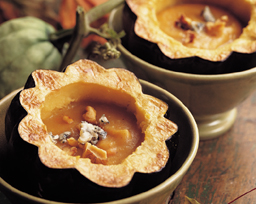 Roasted Squash Soup in Acorn Bowls