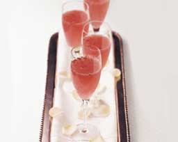 Sparkling Raspberry Herb Cocktail
