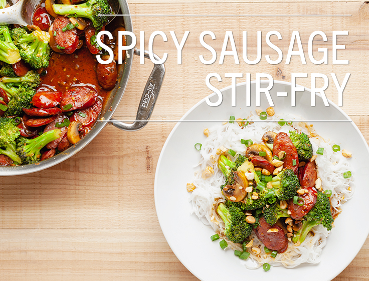 Spicy Sausage Stir-Fry