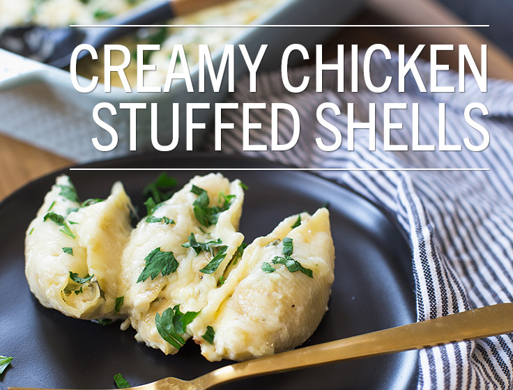 Creamy Chicken Stuffed Shells