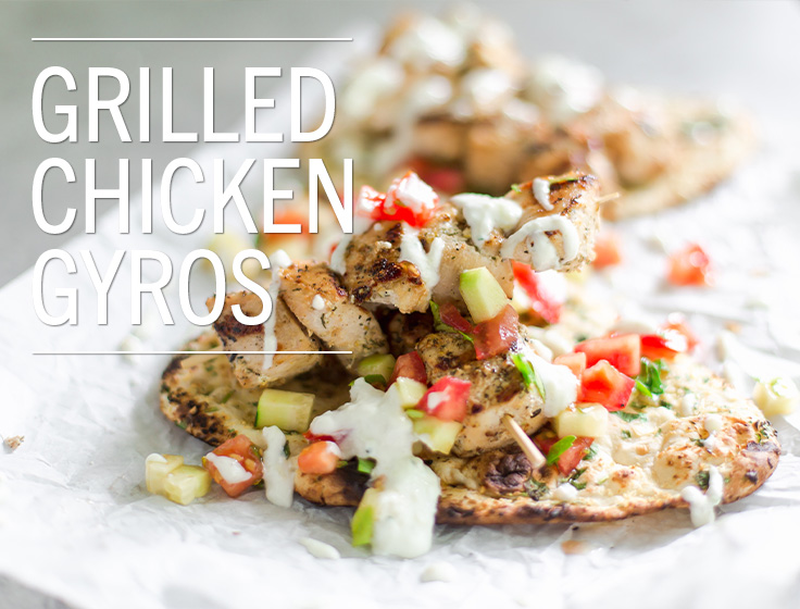 Grilled Chicken Gyros