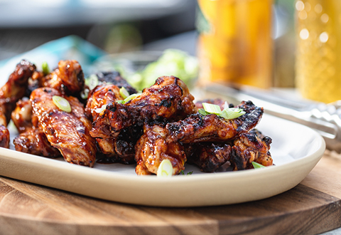 Grilled Korean BBQ Sticky Wings