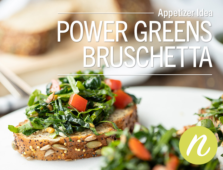 Power Greens Bruschetta