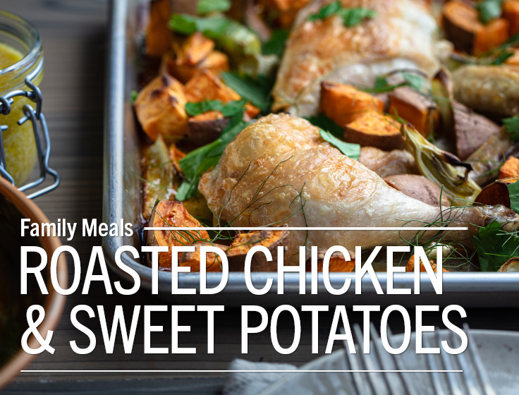 Roasted Chicken & Sweet Potatoes