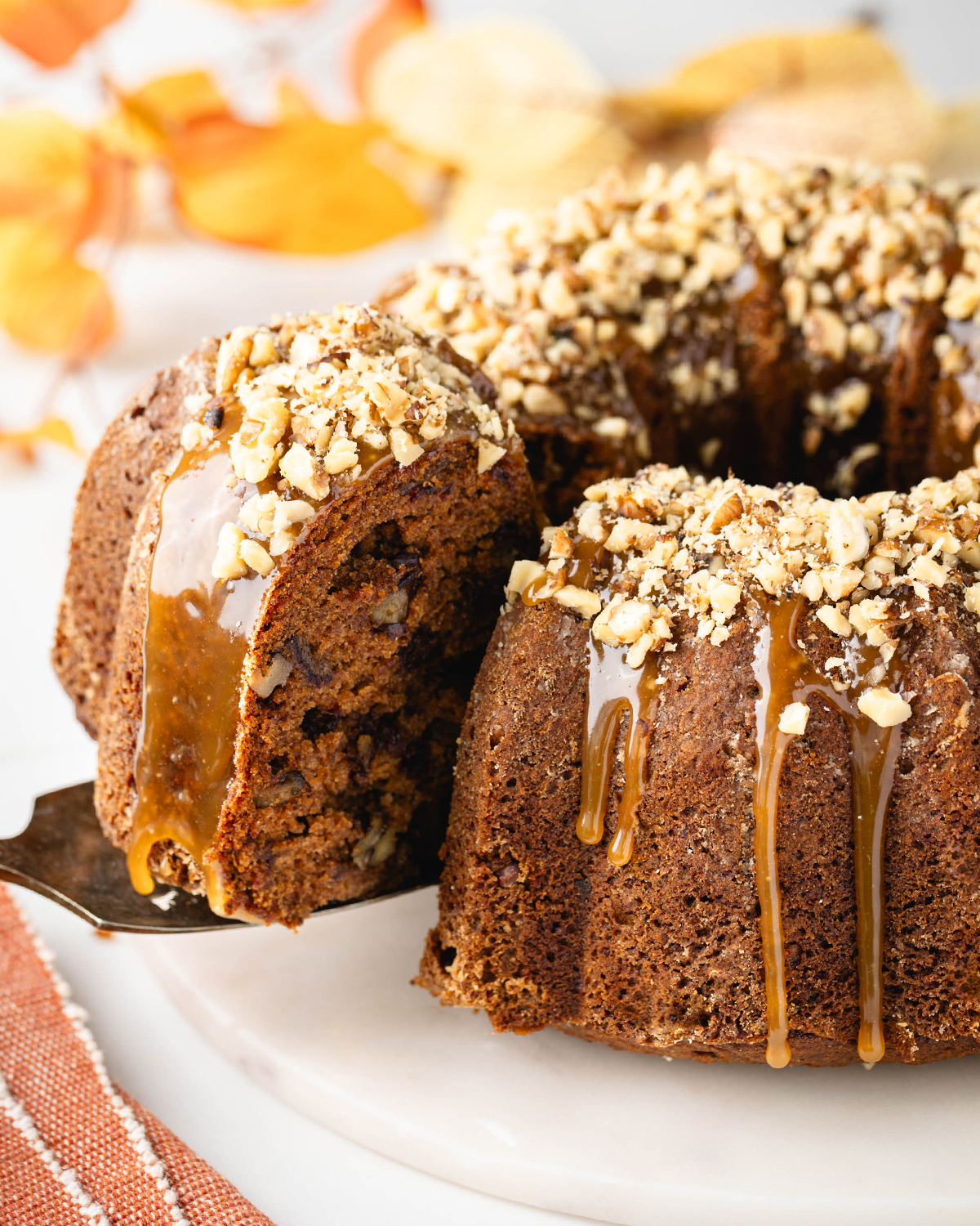 Apple Harvest Cake with Caramel Sauce - Lunds & Byerlys
