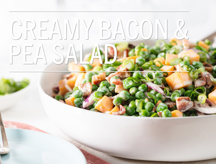 Creamy Bacon & Pea Salad