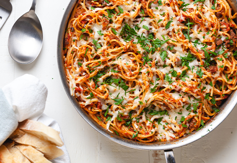 Easy Family Dinner: Skillet Spaghetti
