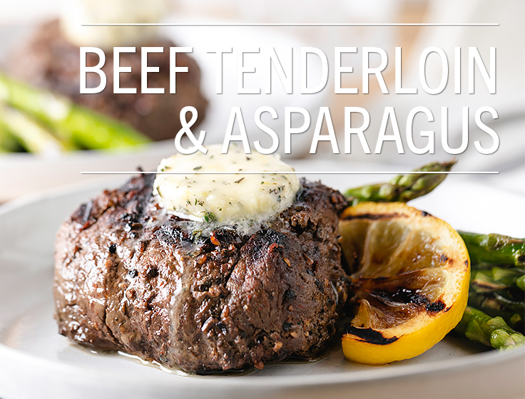 Grilled Beef Tenderloin & Asparagus