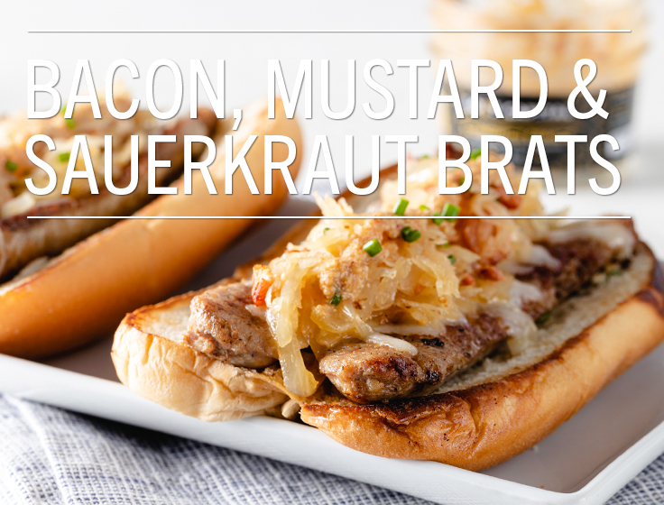 Bacon, Mustard & Sauerkraut Brats