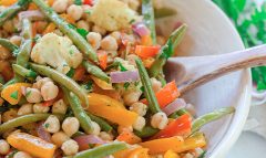 Italian Roasted Vegetable and Chickpea Salad