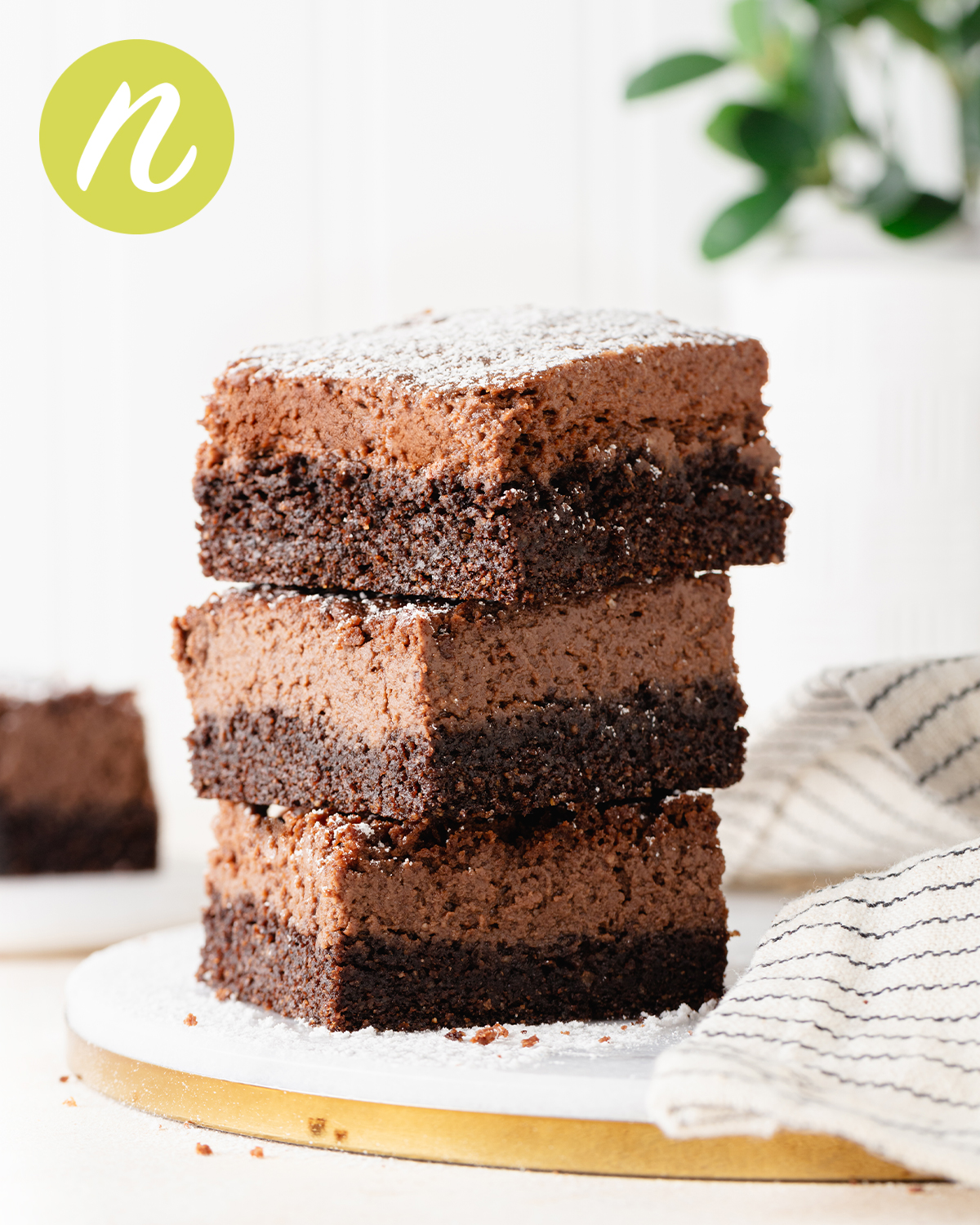 No-Sugar Baker’s Double Chocolate Brownies