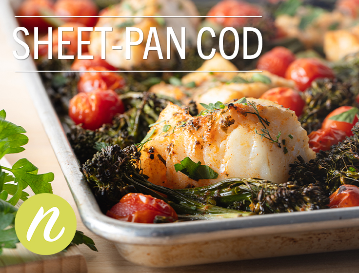 eet-Pan Cod & Spring Vegetables