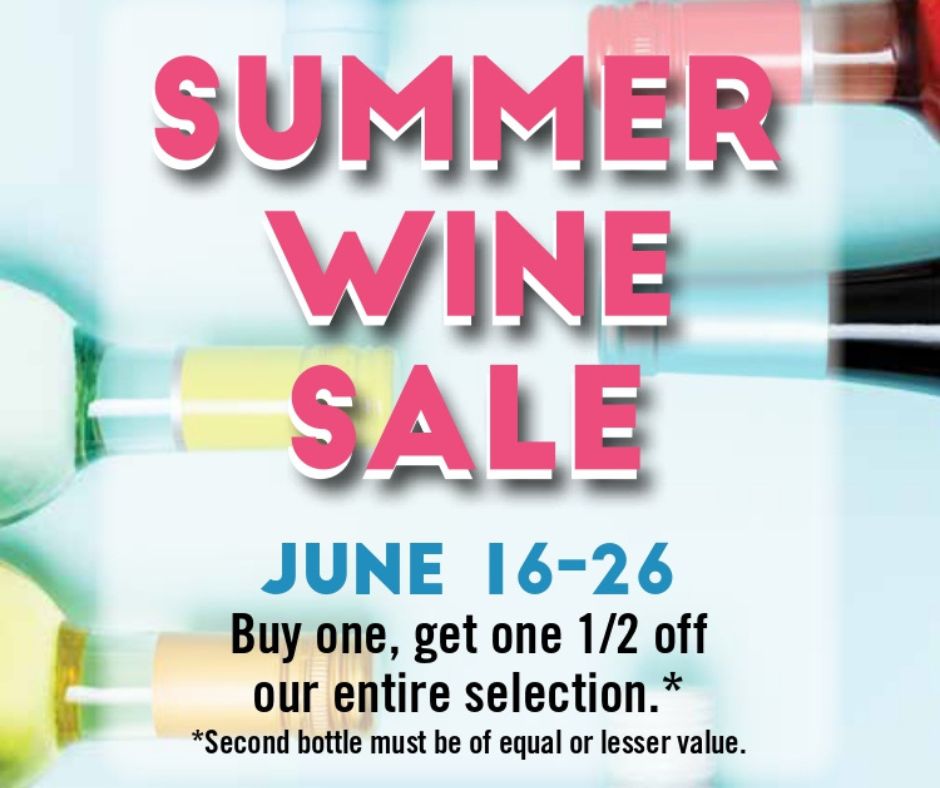 JUNE 16-26: BUY ONE, GET ONE 1/2 OFF!