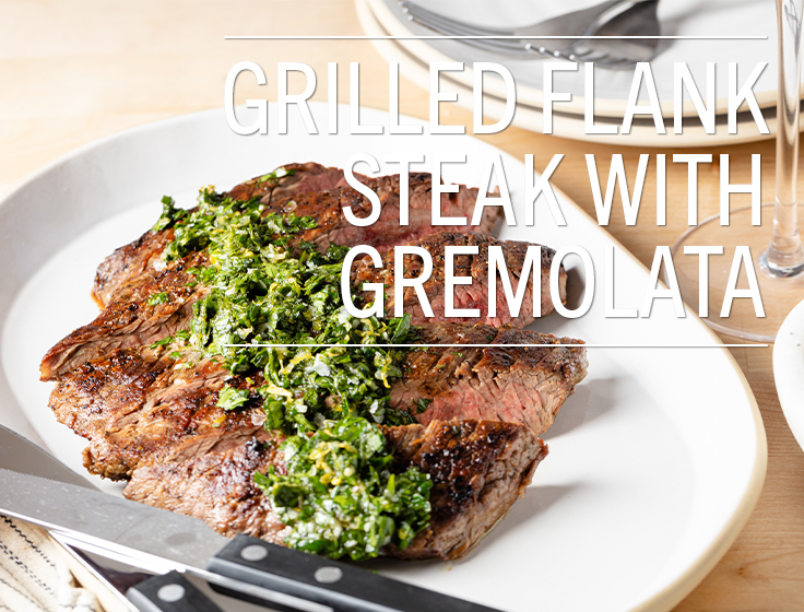 Grilled Flank Steak with Gremolata