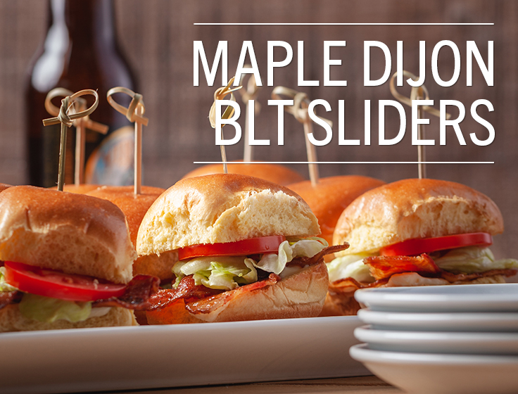 Maple Dijon BLT Sliders